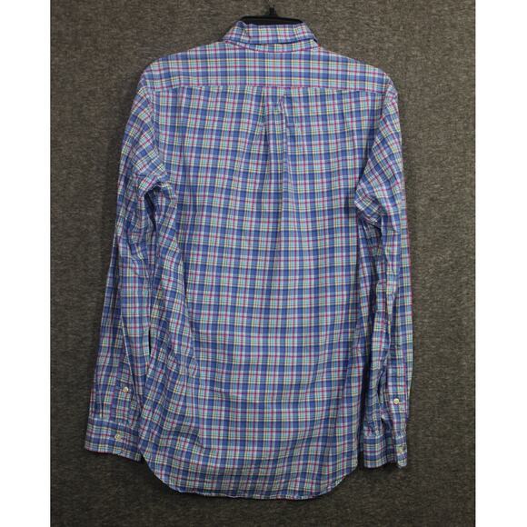 Polo Ralph Lauren Dress Shirt Mens Small Multi Color Plaid Cotton Button Up - Picture 2 of 6